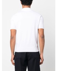 Мужская белая футболка-поло от Cruciani