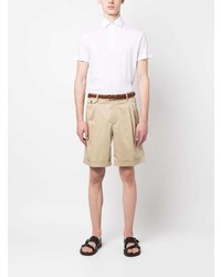 Мужская белая футболка-поло от Lardini