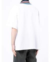 Мужская белая футболка-поло от Kolor