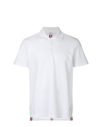 Мужская белая футболка-поло от Thom Browne