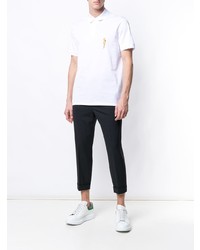 Мужская белая футболка-поло от Neil Barrett