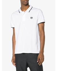 Мужская белая футболка-поло от Kenzo