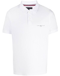 Мужская белая футболка-поло от Tommy Hilfiger