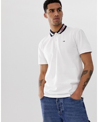 Мужская белая футболка-поло от Tommy Jeans