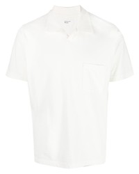 Мужская белая футболка-поло от Universal Works