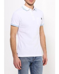 Мужская белая футболка-поло от Versace Jeans