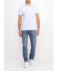 Мужская белая футболка-поло от Versace Jeans