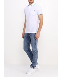 Мужская белая футболка-поло от Versace Jeans