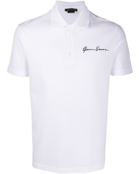 Мужская белая футболка-поло от Versace