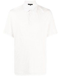 Мужская белая футболка-поло от Vince