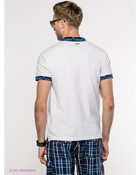 Мужская белая футболка-поло от Voi Jeans