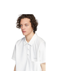 Мужская белая футболка-поло от Goodfight