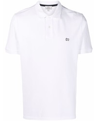 Мужская белая футболка-поло от Woolrich