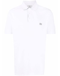 Мужская белая футболка-поло от Woolrich