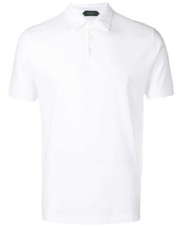 Мужская белая футболка-поло от Zanone