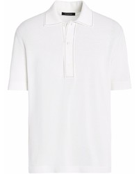 Мужская белая футболка-поло от Zegna