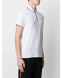 Мужская белая футболка-поло от Karl Lagerfeld