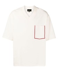 Мужская белая футболка с v-образным вырезом от 3.1 Phillip Lim