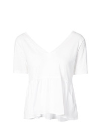 Женская белая футболка с v-образным вырезом от A.L.C.