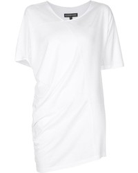 Женская белая футболка с v-образным вырезом от Alexandre Plokhov