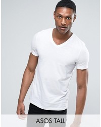 Мужская белая футболка с v-образным вырезом от Asos