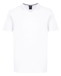 Мужская белая футболка с v-образным вырезом от BOSS