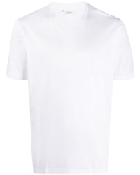Мужская белая футболка с v-образным вырезом от Brioni