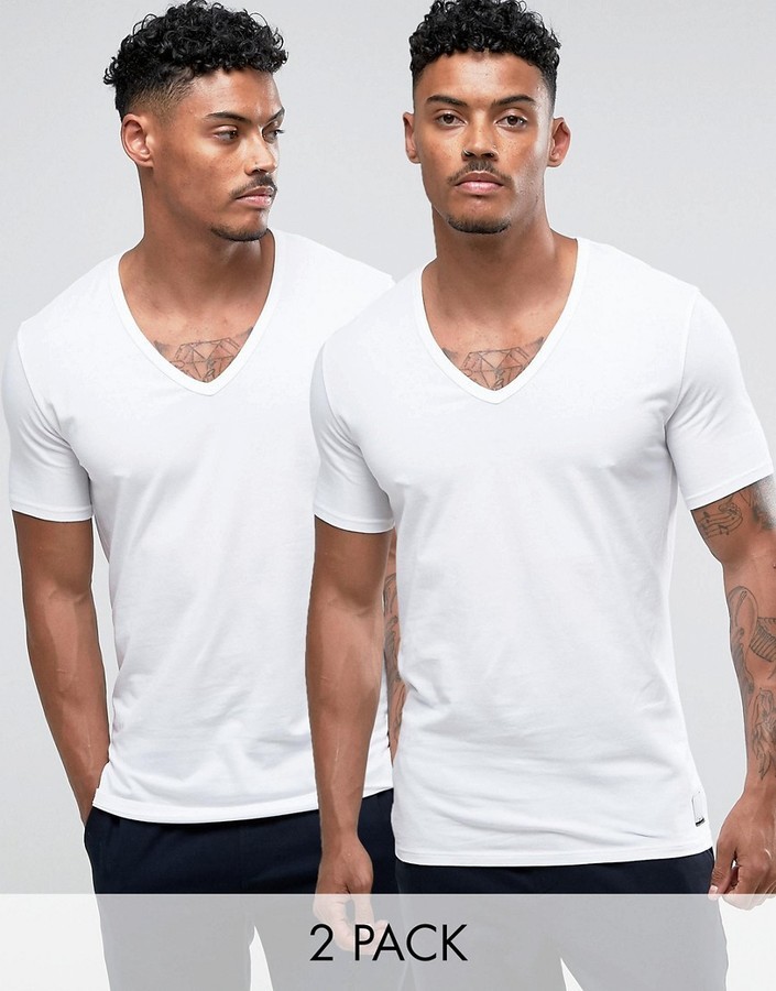 Calvin klein v on sale neck