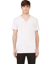 Мужская белая футболка с v-образным вырезом от Calvin Klein Underwear