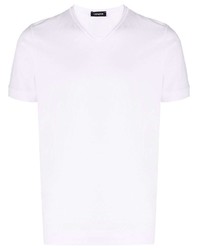 Мужская белая футболка с v-образным вырезом от Cenere Gb