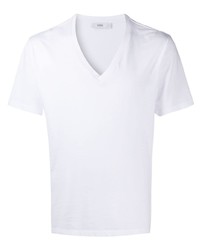 Мужская белая футболка с v-образным вырезом от Closed