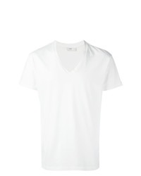 Мужская белая футболка с v-образным вырезом от Closed