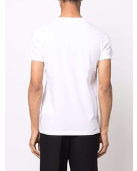 Мужская белая футболка с v-образным вырезом от Jil Sander