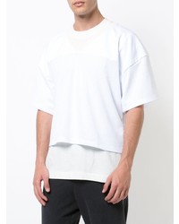Мужская белая футболка с v-образным вырезом от Fear Of God