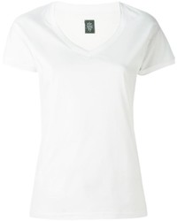 Женская белая футболка с v-образным вырезом от Eleventy