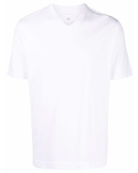 Мужская белая футболка с v-образным вырезом от Fedeli