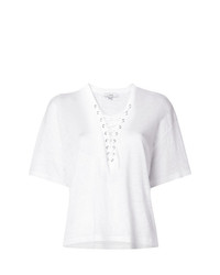 Женская белая футболка с v-образным вырезом от IRO