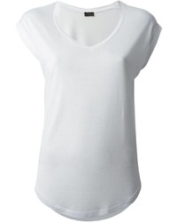 Женская белая футболка с v-образным вырезом от Joseph