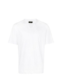 Мужская белая футболка с v-образным вырезом от Joseph