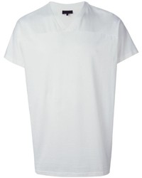 Мужская белая футболка с v-образным вырезом от Lanvin