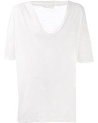 Женская белая футболка с v-образным вырезом от Ma Ry Ya