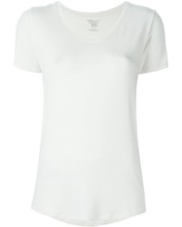 Женская белая футболка с v-образным вырезом от Majestic Filatures