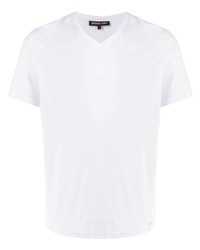 Мужская белая футболка с v-образным вырезом от Michael Kors