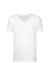 Мужская белая футболка с v-образным вырезом от N. Hoolywood