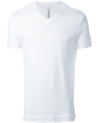 Мужская белая футболка с v-образным вырезом от Neil Barrett