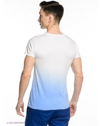 Мужская белая футболка с v-образным вырезом от Oodji
