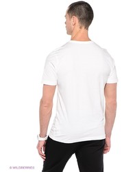 Мужская белая футболка с v-образным вырезом от Puma