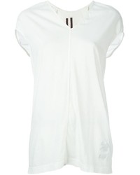Женская белая футболка с v-образным вырезом от Rick Owens