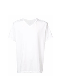 Мужская белая футболка с v-образным вырезом от SAVE KHAKI UNITED