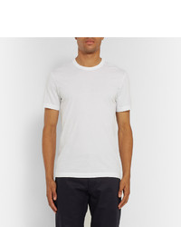 Мужская белая футболка с v-образным вырезом от James Perse